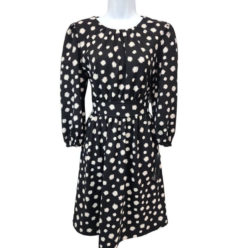 Maggy London Size 10 Women's Petite Wide Waistband Fit & Flare Dress